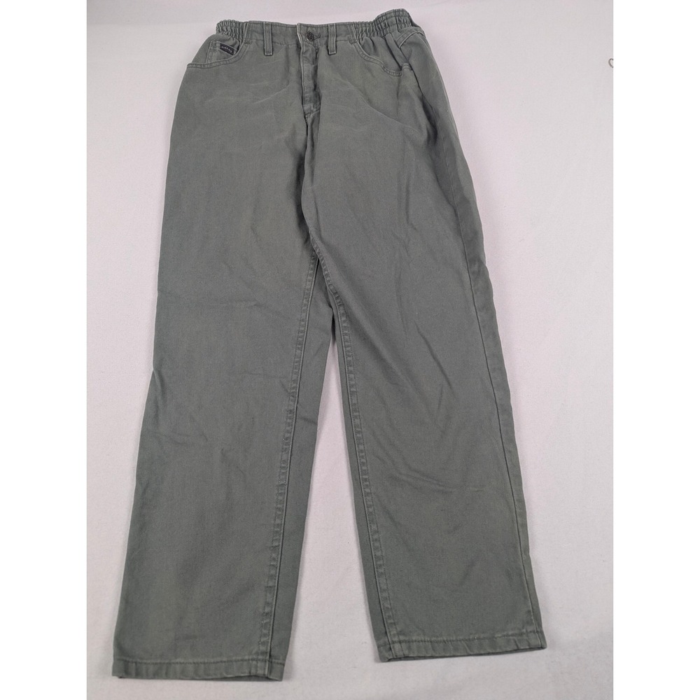 Denim Riders by Lee Womens Sage Green High Rise Straight Leg Pants Size 10P - Picture 2 of 16